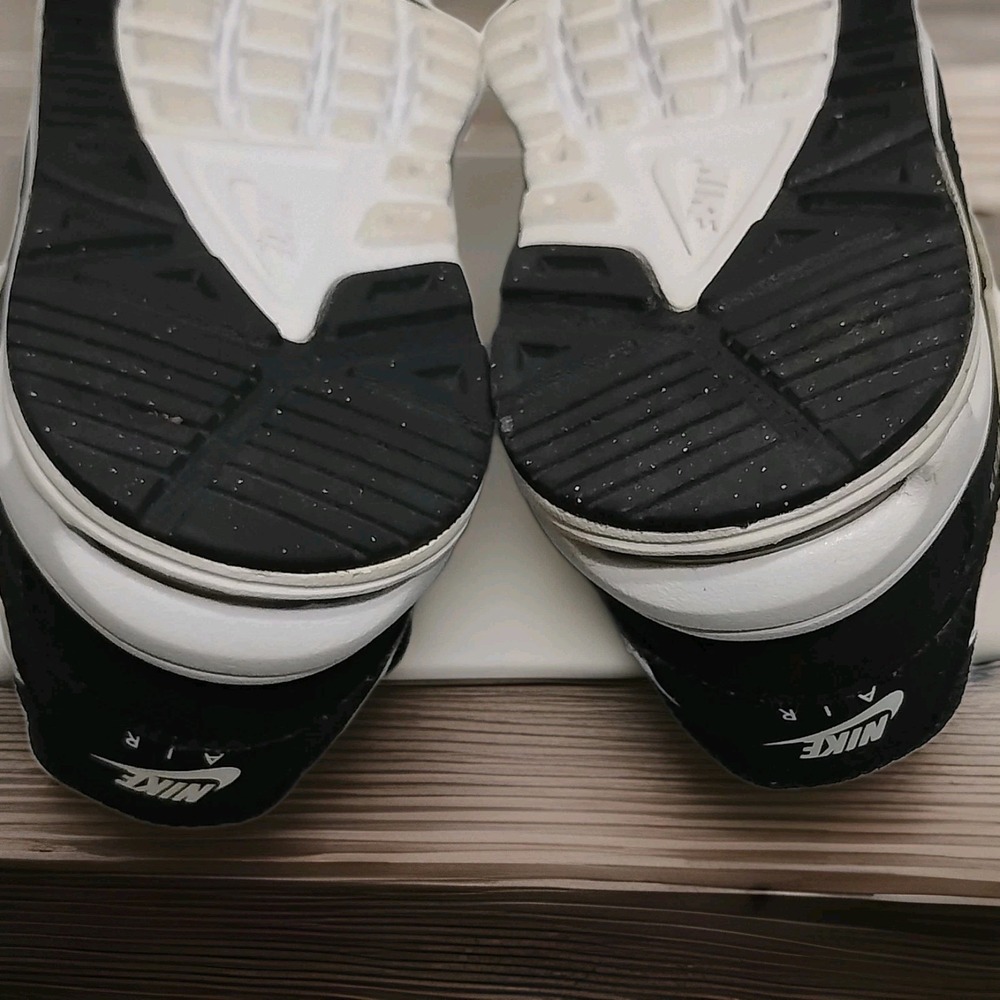 Nike Air Max 844348-011 "Command Flex" Sneaker Black White Leather Lace Up 9C - Picture 3 of 5